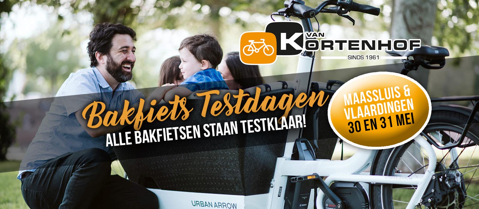 BAKFIETS TESTDAGEN IN VLAARDINGEN HOLY EN MAASSLUIS